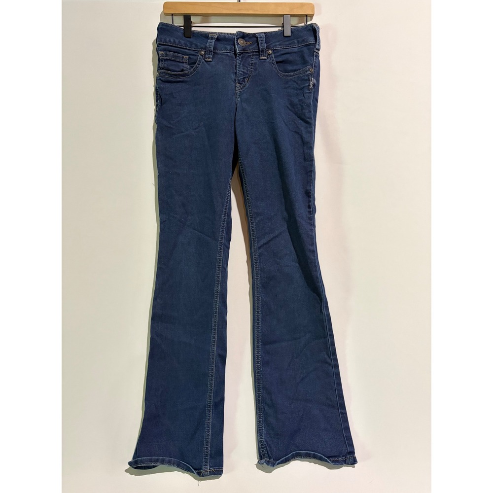 Silver Jeans Co Suki Slim Bootcut Jeans Dark Wash Denim Sz 28 Y2K Grunge Casual